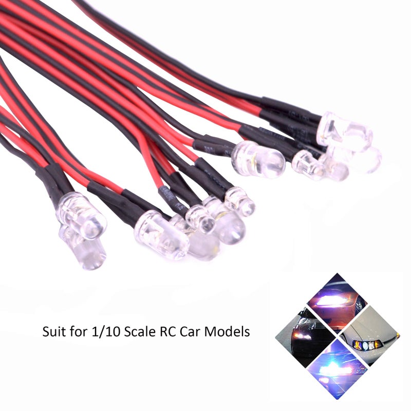 FPVKing 12 RC Car LED Lighting Kit Steering Brake Simulation Flash Light for 1/10 Scale Models Yokomo Tamiya HSP HPI AXIAL RC4WD Traxxas - Image 3